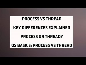 Process vs Thread | Key Differences Explained | OS Basics for Beginners