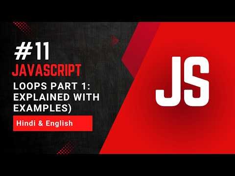 Loops in JavaScript Part 1 | for loop Explained with examples
