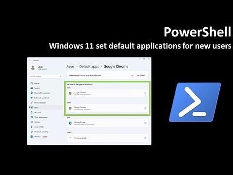 PowerShell: Windows 11 set default applications for new users