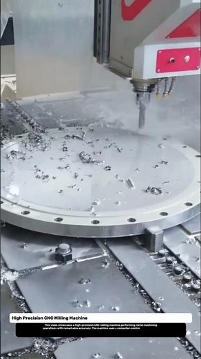 High Precision CNC Milling Machine in Action | Advanced Metalworking Technology