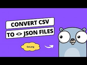 CSV Records to JSON Files