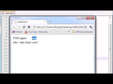 XHTML and CSS Tutorial - 11 - Tables