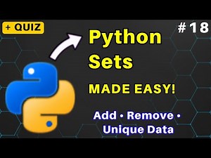 18. Python Sets: The Ultimate Guide to Unique Data (Part 1/2: Basics & Core Operations) #python