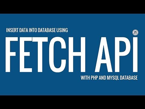 Insert data into MySql Database using FETCH API and PHP