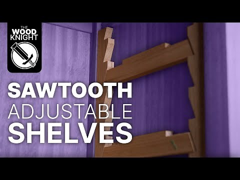 Woodworking: Sawtooth Shelves