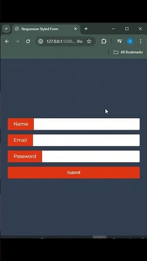 Responsive HTML/CSS Form Design Tutorial | Quick & Easy Guide!