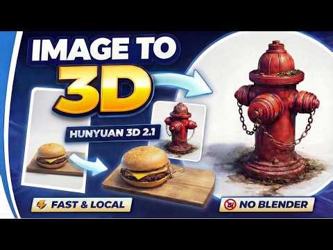 Create 3D Models with AI - Locally with Hunyuan 3D 2.1 (Python Script)