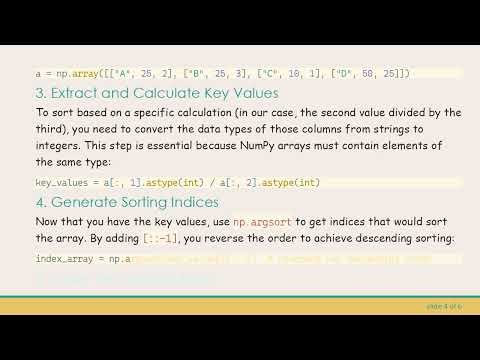 How to Sort Multi-Dimensional Arrays in Python