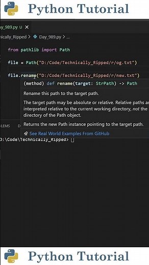How to Rename Files with Pathlib | Python Tutorial