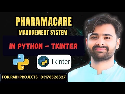 PharmaCare Management System using Tkinter | Python Final Year Project | CS619