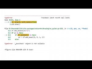 [Solved] Python Error |❗️TypeError: '_AxesStack' object is not callable | networkx graph library🤦‍♂️