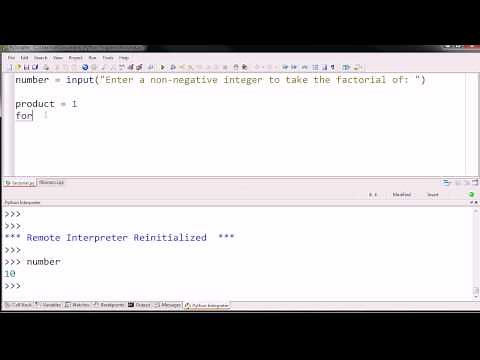 Writing a Simple Factorial Program. (Python 2)