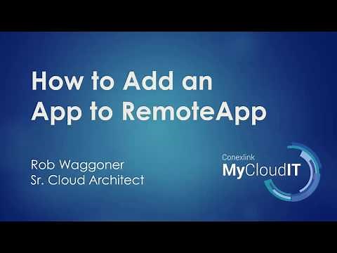 How to Add an App to RemoteApp