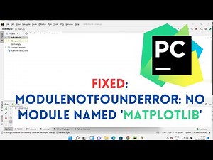 FIXED: "ModuleNotFoundError: No module named 'Matplotlib'" | How To Install Matplotlib In PyCharm