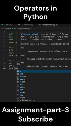 "Python Operator Trick | Assignment Operator Part 3 #op " #shorts #viral #coding #operators #python