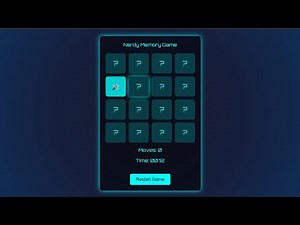 Code Match Memory Card Game with JavaScript HTML CSS #javascript