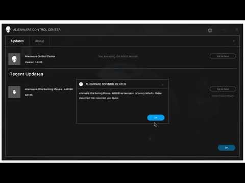 How to perform factory reset on Alienware Mouse