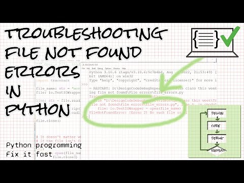 Troubleshooting FileNotFoundError: [Errno 2] No such file or directory: errors in Python Fix it Fast