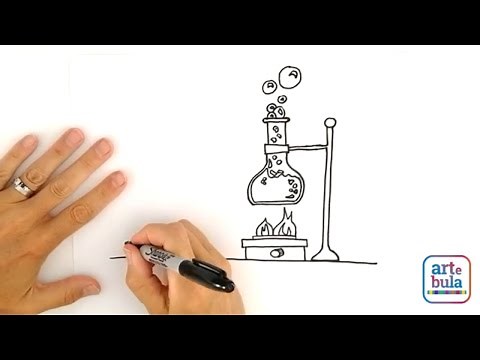 How to draw a science lab - easy drawing tutorial