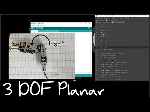 Python Project | Forward and Inverse Kinematics with 3 DOF Planar Robot