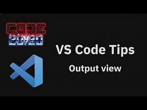 VS Code tips — The output view