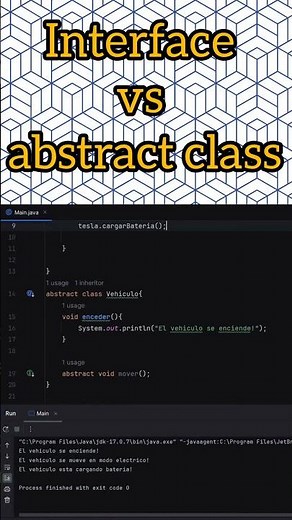 interfaces vs abstract class en #java #programacion #programming #coding #tutorial #javatutorial
