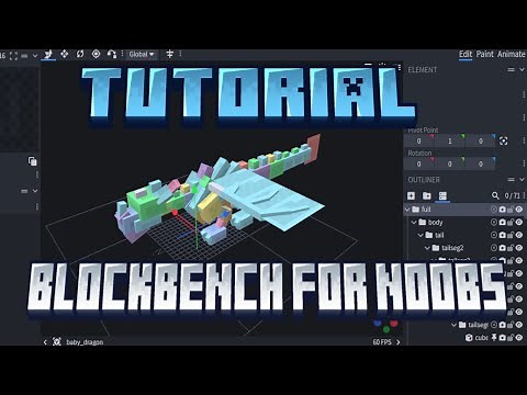 BLOCKBENCH FOR NOOBS - Modeling Basics - How to Create Custom Models!