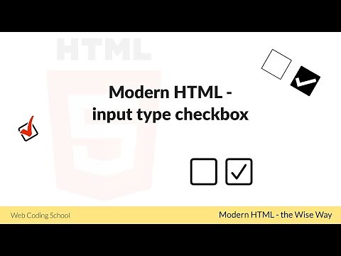 Learn HTML - Checkbox input