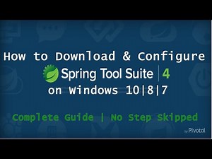 How to Download and Install STS Tool Suite on Windows | Spring boot
