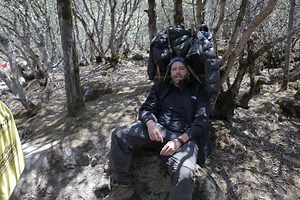 That time Josh Gates traded packs with a very patient Sherpa. All-new "Expedition Unknown: Hunt for the Yeti" tonight! | Travel Channel