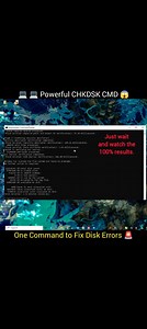 CHKDSK | Check & Repair Disk Errors Using CMD (Windows) In this powerful Windows Command Prompt tutorial, you will learn how to use the essential command CHKDSK to scan your hard drive or storage disk for errors and automatically fix file system issues. CHKDSK (Check Disk) is a built-in Windows utility used to detect bad sectors, corrupted files, and disk-related problems that can cause system crashes, slow performance, or data loss. This command is extremely important for maintaining disk healt