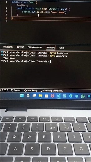 How to run java program in visual studio code | Run java program in VS Code | Java in vs code | #jdk
