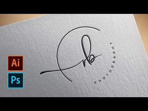 How to signature logo Design - Illustrator cc 2020 | How to Signature Brush Preset - Photoshop