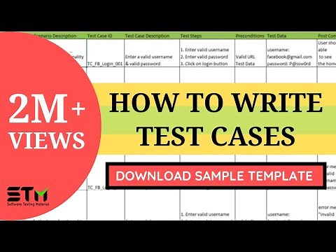 How To Write TEST CASES In Manual Testing | Software Testing