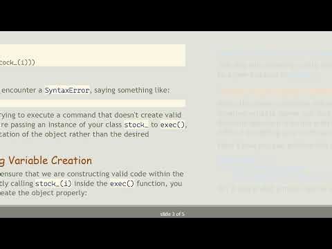 How to Dynamically Create Variables in Python with exec()