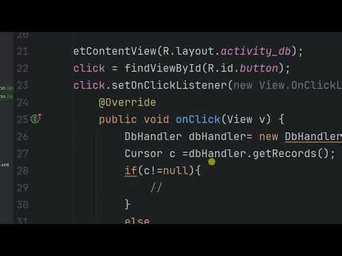 Android SQLite CRUD in Java | Insert, Update, Delete, Show Data in TextView | Part 2