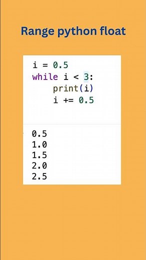 Python range with float values 🧮