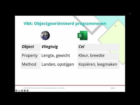 01 VBA voor Excel - Basisbeginselen
