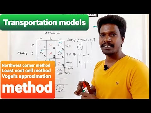 Transportation models - Linear Programming