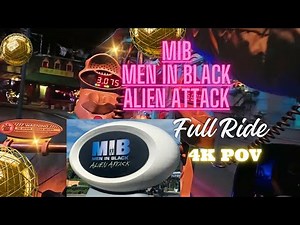 MEN IN BLACK Alien Attack (Full Ride) Universal Studios Florida Virtual 4K POV 2024