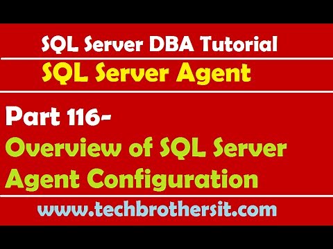 SQL Server DBA Tutorial 116-Overview of SQL Server Agent Configuration