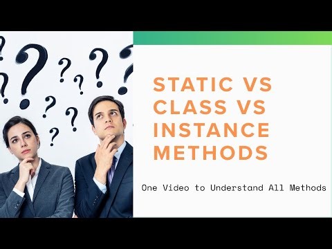 21. Static, Instance, and Class Methods Explained with Examples | VijaQuick