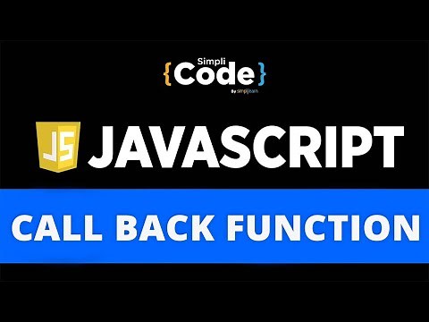 Call Back Function In JavaScript | JavaScript Callback Functions Explained | JavaScript | SimpliCode