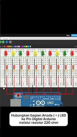 Cara Membuat Running LED dengan Arduino - Light Projects #basic #arduinoproject #led