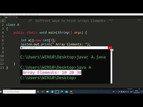 Print array elements in Java | Learn Coding
