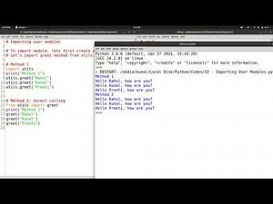 How to IMPORT user-defined MODULES in Python