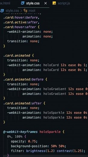 Pokemon Card Holo Effect Using HTML, CSS and JavaScript | Mind-Blowing Codepen #14 #html #css