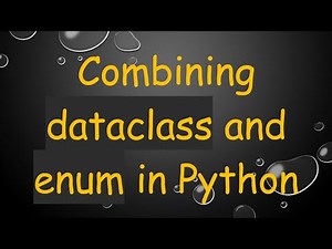 Combining dataclass and enum in Python