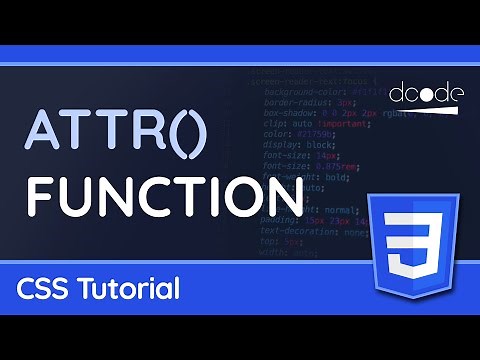 How to use the CSS attr() Function - CSS Tutorial