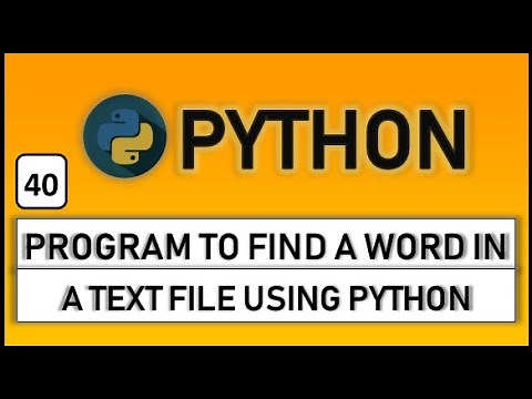 finding word in a text file using python